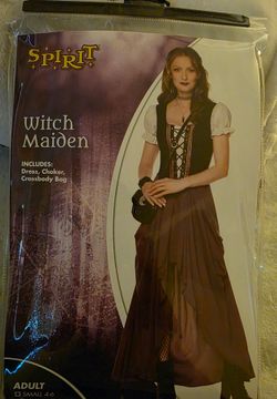 Adult Witch Maiden Dress Costume