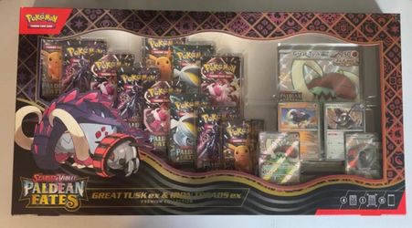 Pokémon Paldean Fates Great Tusk/Iron Treads ex Premium Collection Box (Sealed)