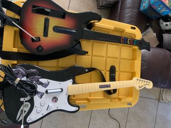 Xbox 360 and Wii guitars