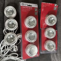 3. Packs Of Commercial Electric 3–Xenon Puck Light Kits