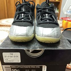 Nike Little Posite 10C Silver