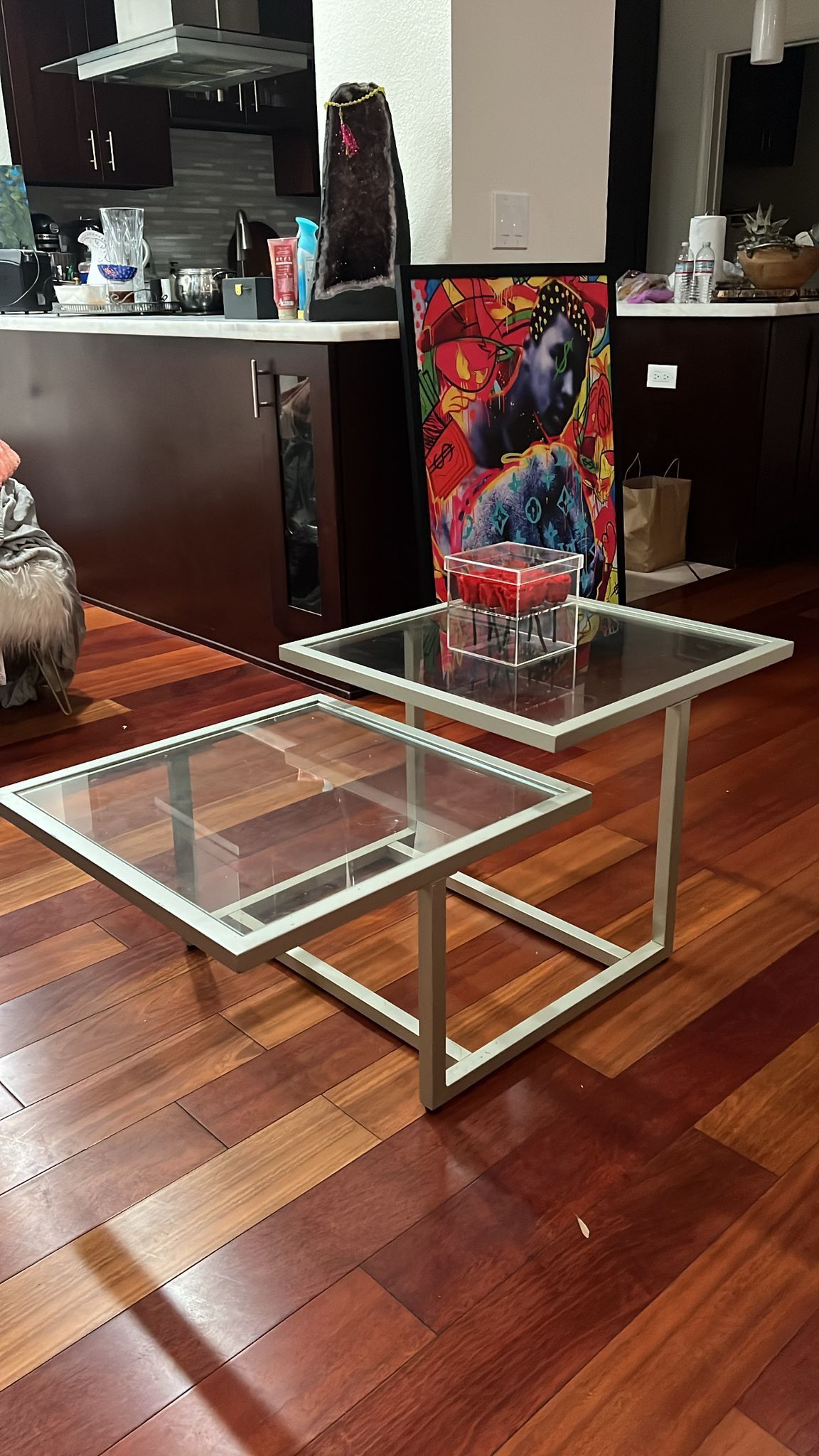 Glass Contemporary Coffee Table