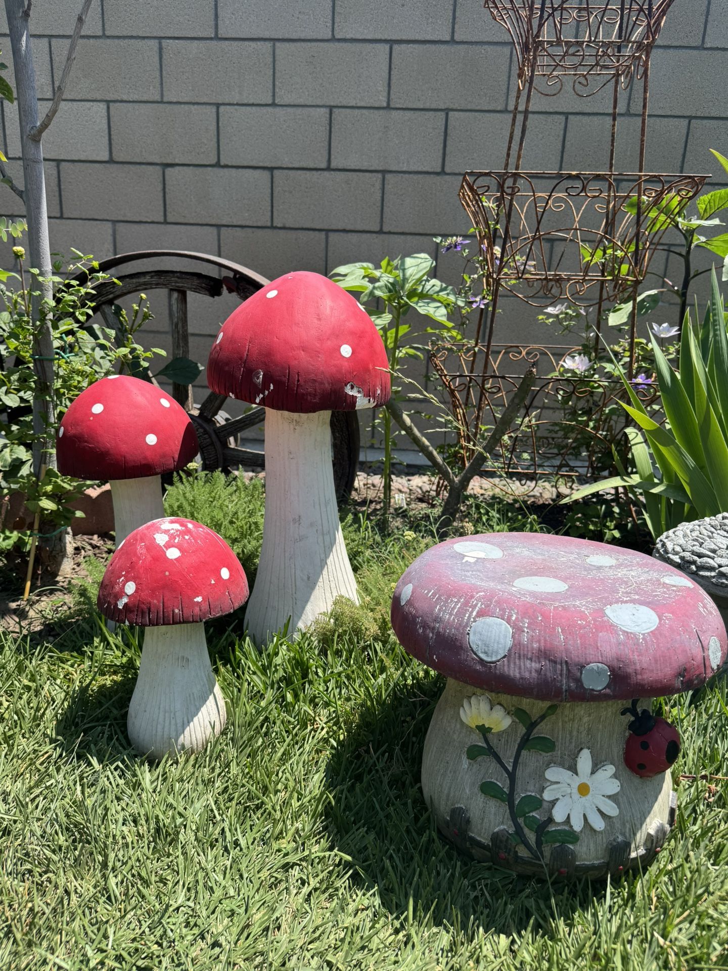 Yard Mushroom Decor
