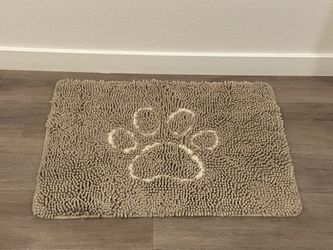 Quick Dry Dog Welcome May with Dog Paw