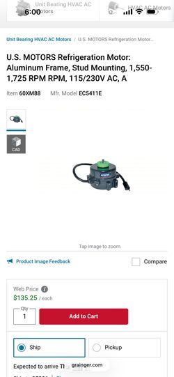 New refrigeration Rescue Motor EC5411E