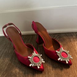 Amina Muaddi Heels Size 6