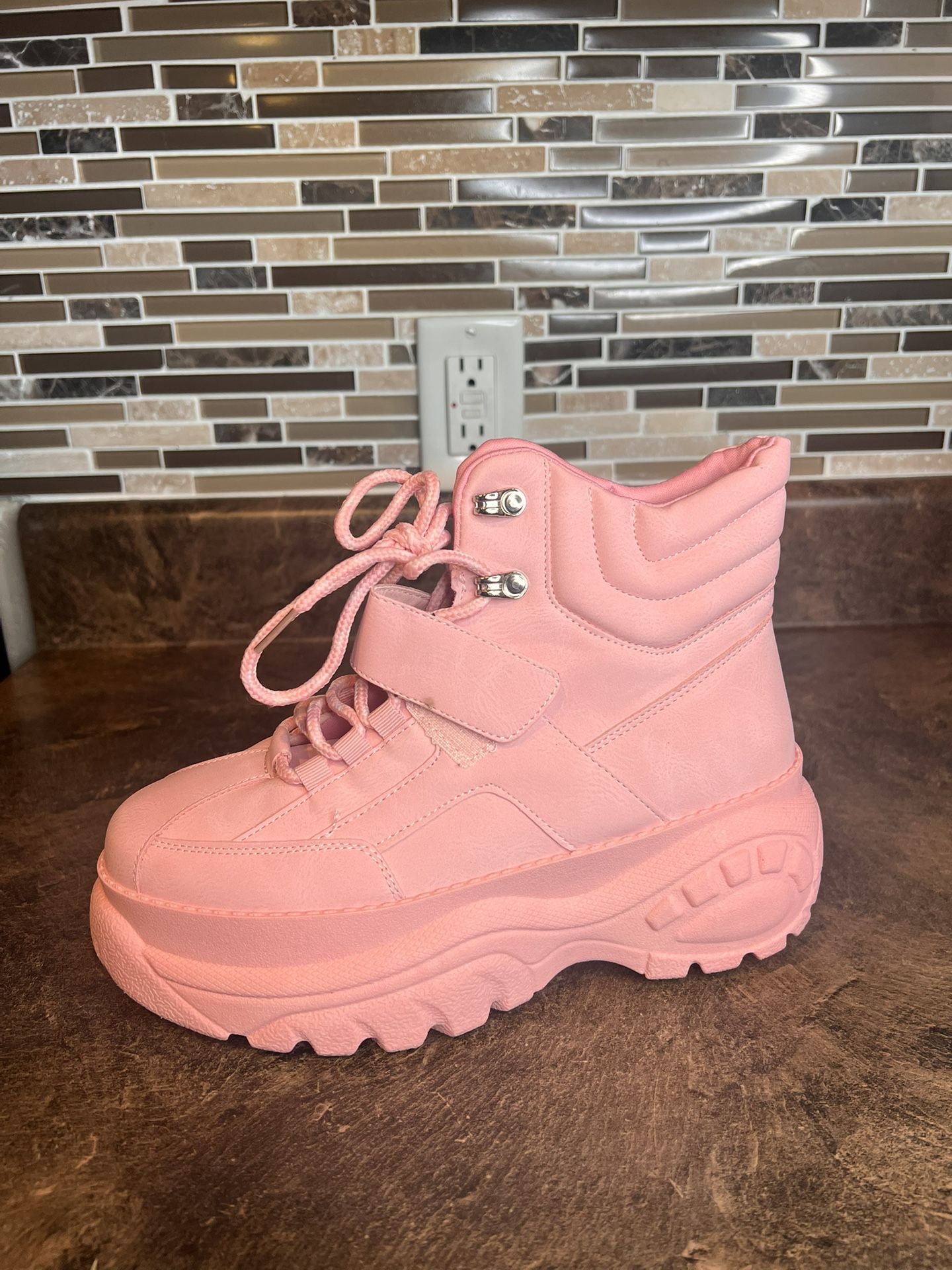 Pink boots