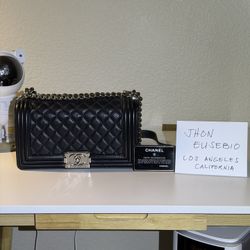 Chanel Le Boy Medium Quilted Perforated