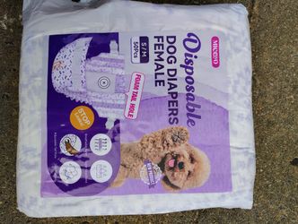 $ 3     DISPOSABLE DOG DIAPERS FEMALE. 