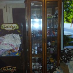 Nightmare Before Christmas Cups And China Cabinet 