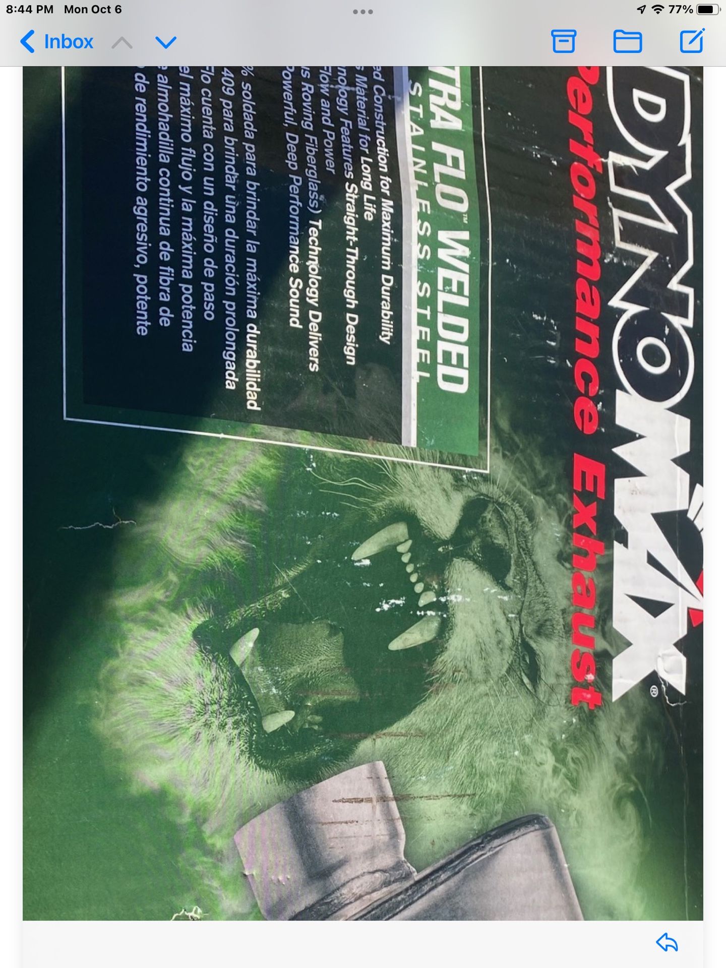 Dino max Muffler