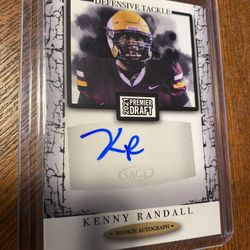 Kenny Randle Premier Draft Signature Rookie