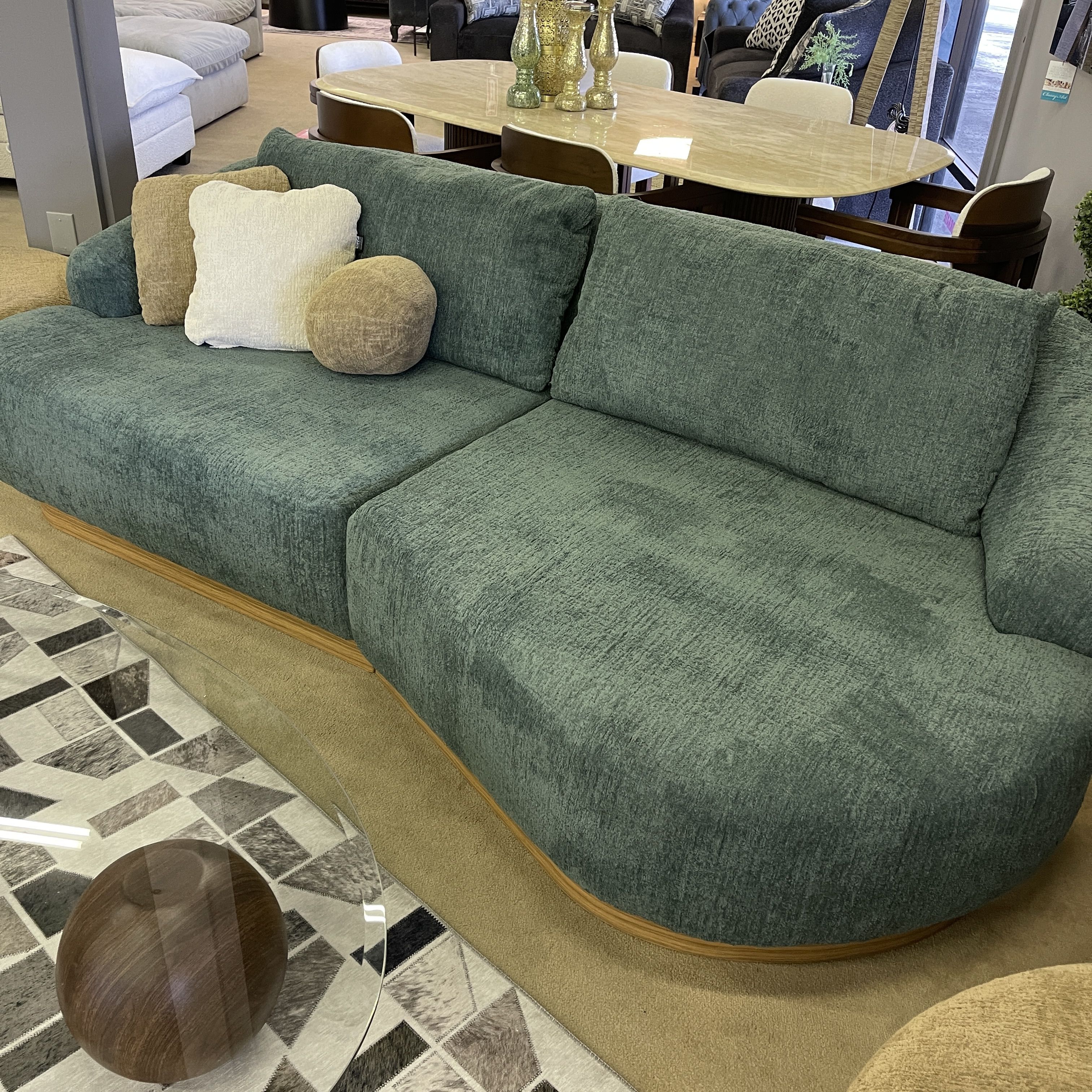 Palermo Curved 2-piece Sectional Sofa