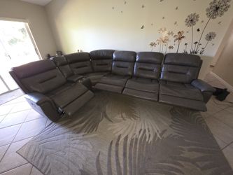 6 Pcs Modular Set With 4 Electrical Reclining Seat