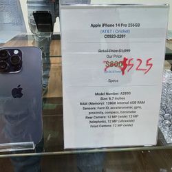Apple IPhone 14 Pro 256GB 