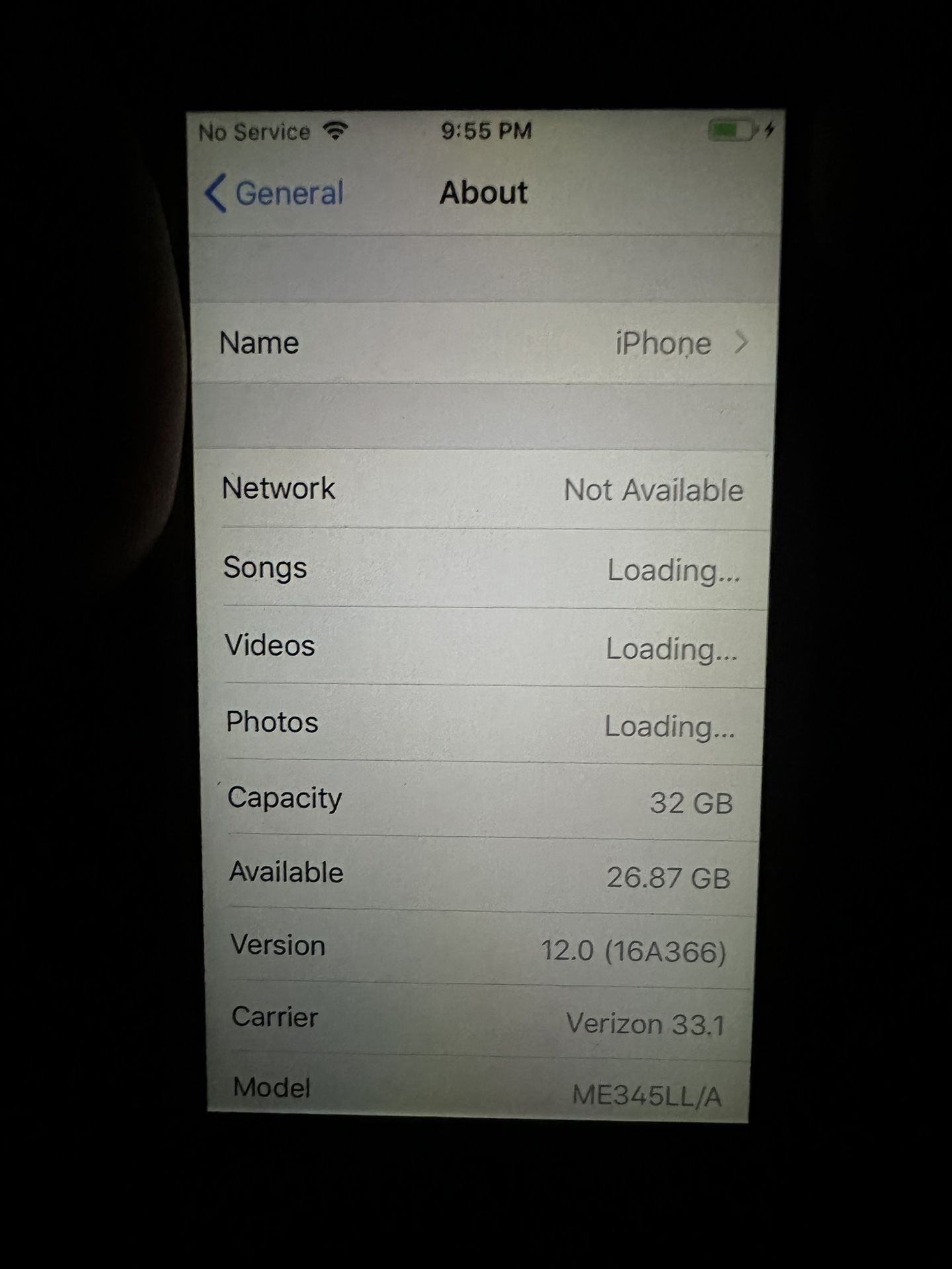 Apple iPhone 5s Silver 32GB - Verizon