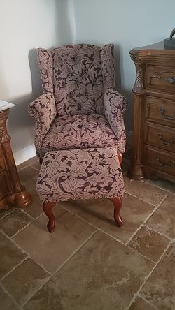 Arm chair and ottoman