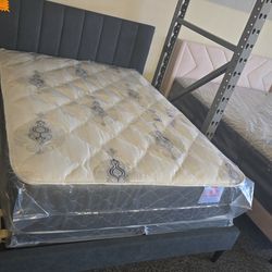 FULL MATTRESS $220 WITH BOX SPRING  $250
