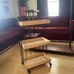 Rolling Cart With Shelves 
