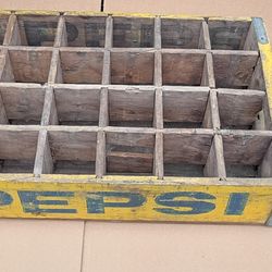 1950's Wooden Pepsi bottle box