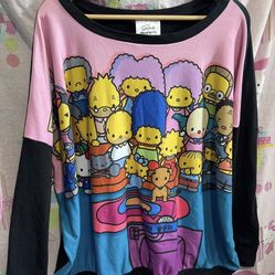 Japanla the simpsons x hello kitty sweatshirt