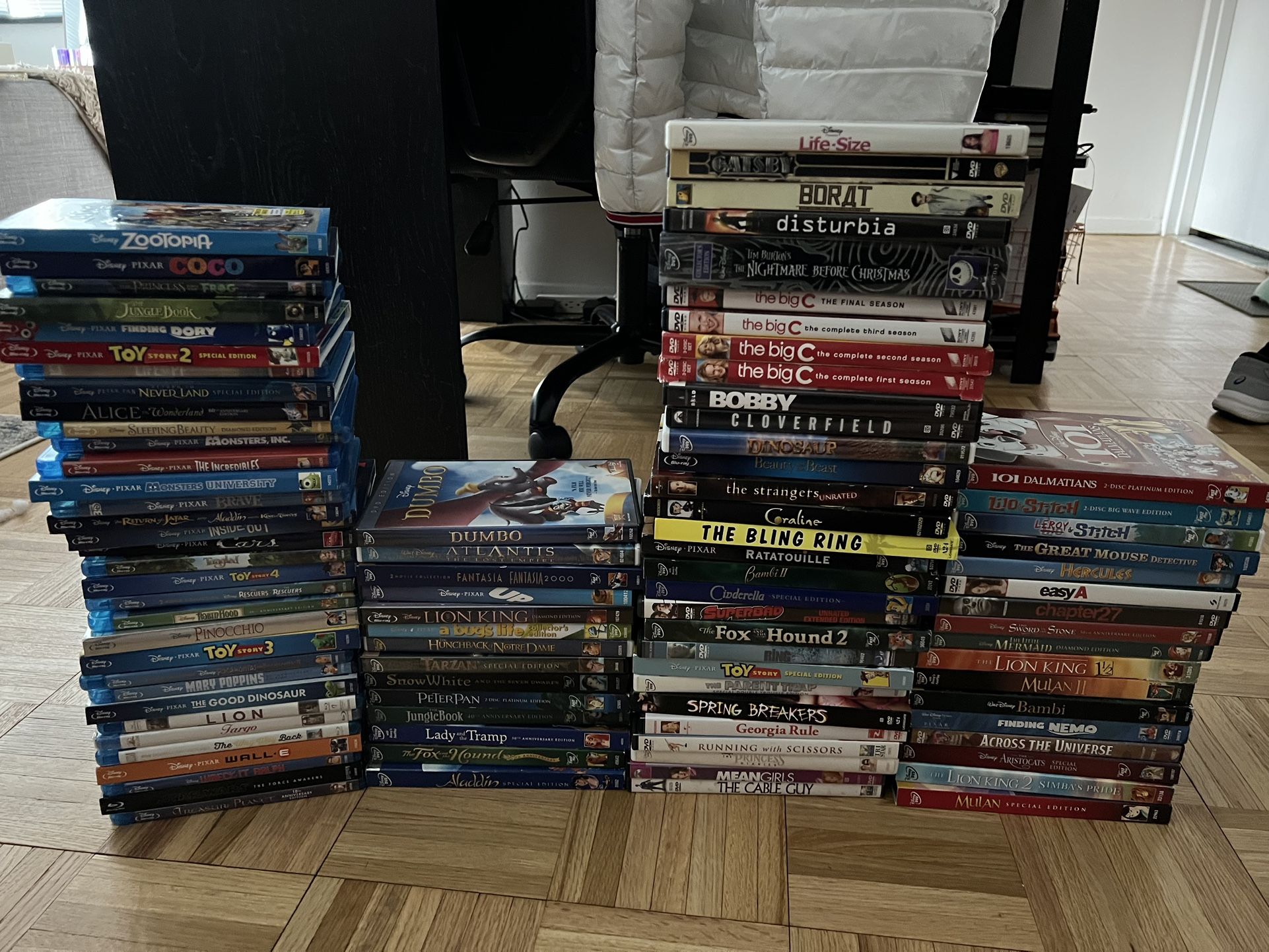 A Box Full Of 80+ DVDs And Blu-ray's for Sale in New York, NY