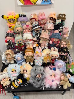 Huge Authentic Pop Mart Labubu Collection – 50+ Figures, Plush, Rare Editions & Designer Outfits