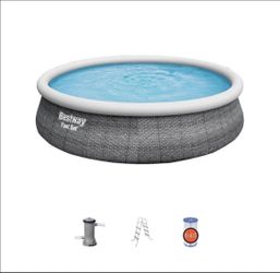 Bestway Fast Set 15’ x 42” Round Inflatable Pool Set