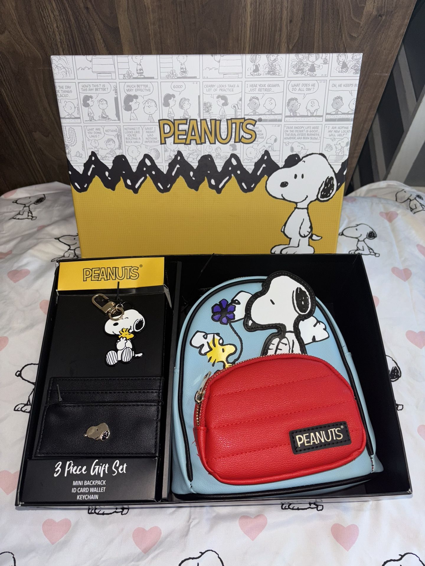 Make Me An Offer!! Snoopy Woodstock Backpack Wallet Keychain