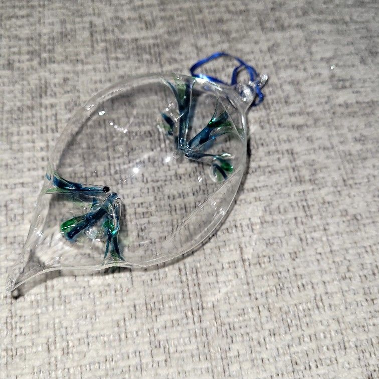 Free Free Free Hand Blown Glass Ornament •1