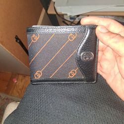 Orange And Black Gucci Wallet