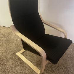 POÄNG Armchair, birch veneer/ Black