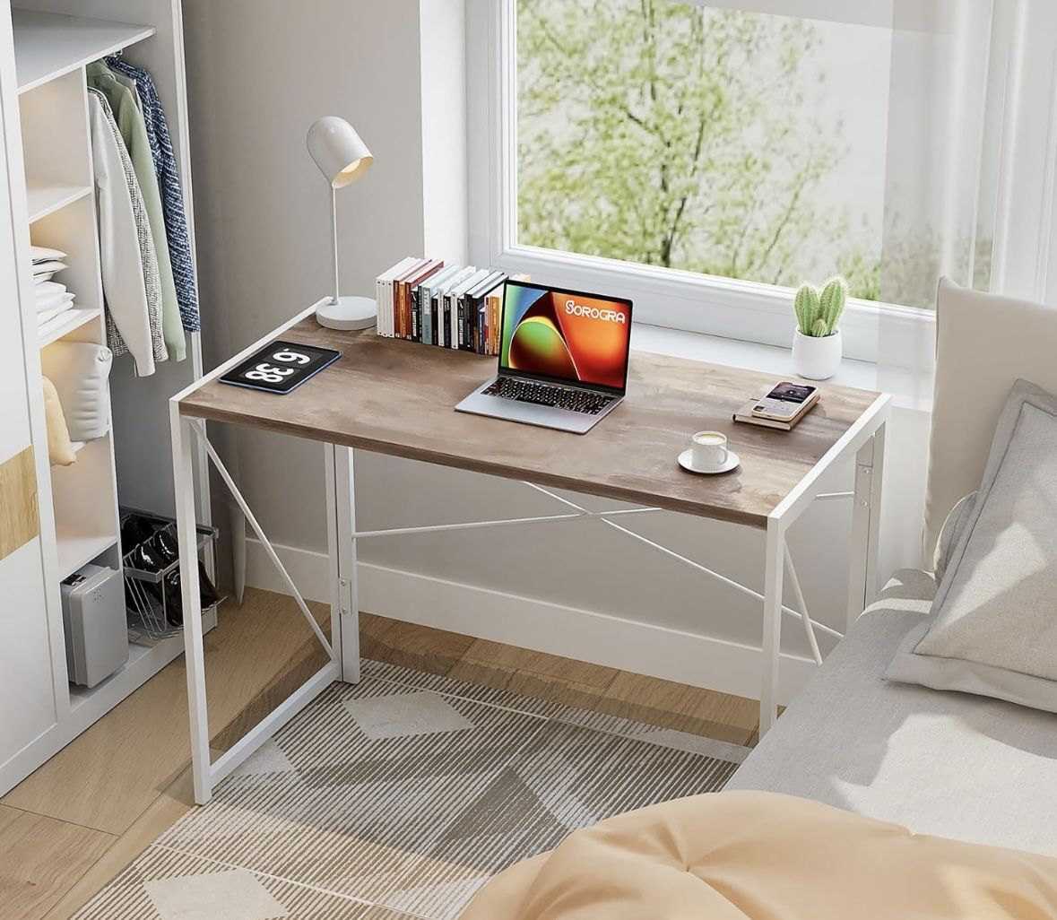 Canvas foldable Desk with Chair