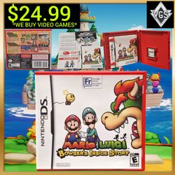 Mario & Luigi Bowser's Inside Story Nintendo DS 2009 CIB Complete w/ Manual
