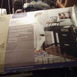 Sit/Stand Desk, Metal Twin Bed, Tv Stand