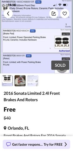 Brake pads and Rotors