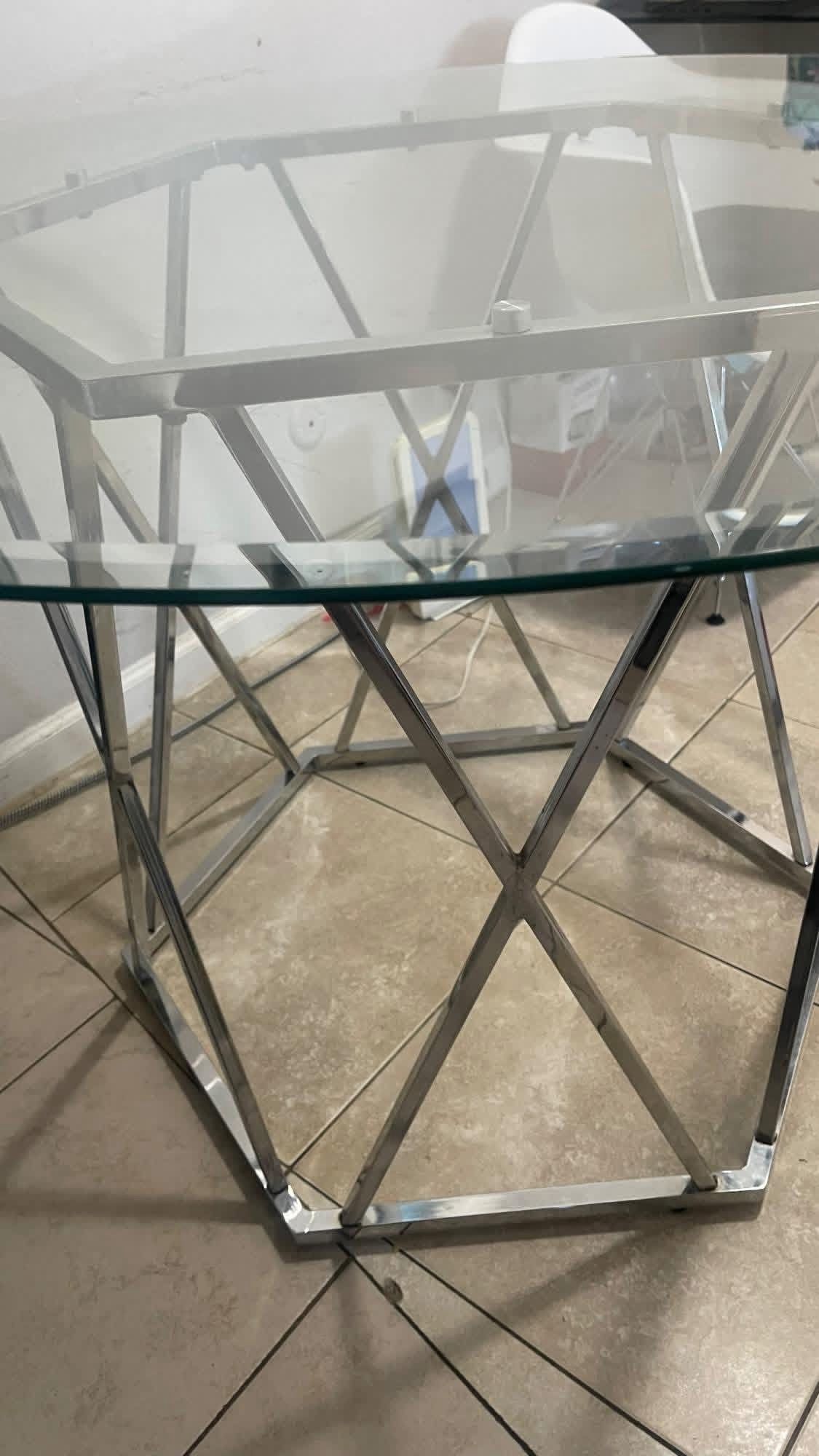 Glass 41” Table