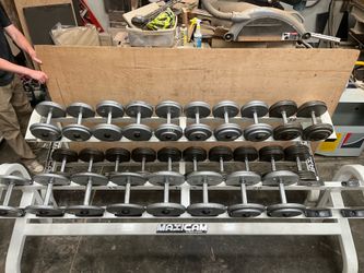 2 full weight racks + 6 fitness mats-  ivanko weights good condition