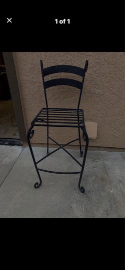 Metal / Iron Outdoor Tall Chair / Stool