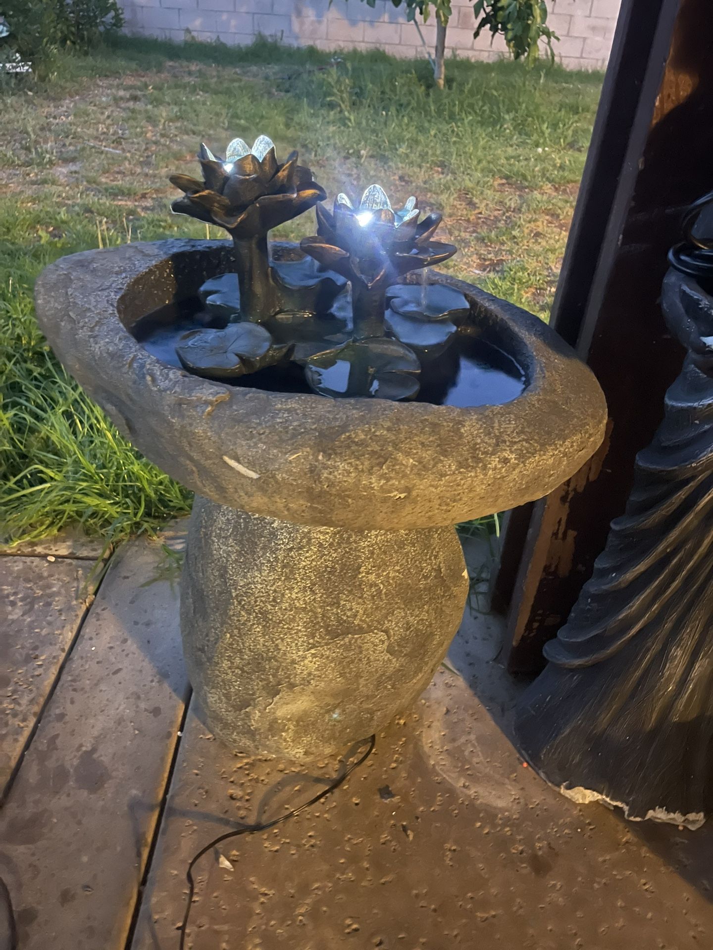 Waterfountain With Lights