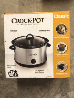 Crock-Pot 4.5qt Manual Slow Cooker - Silver SCR450-S