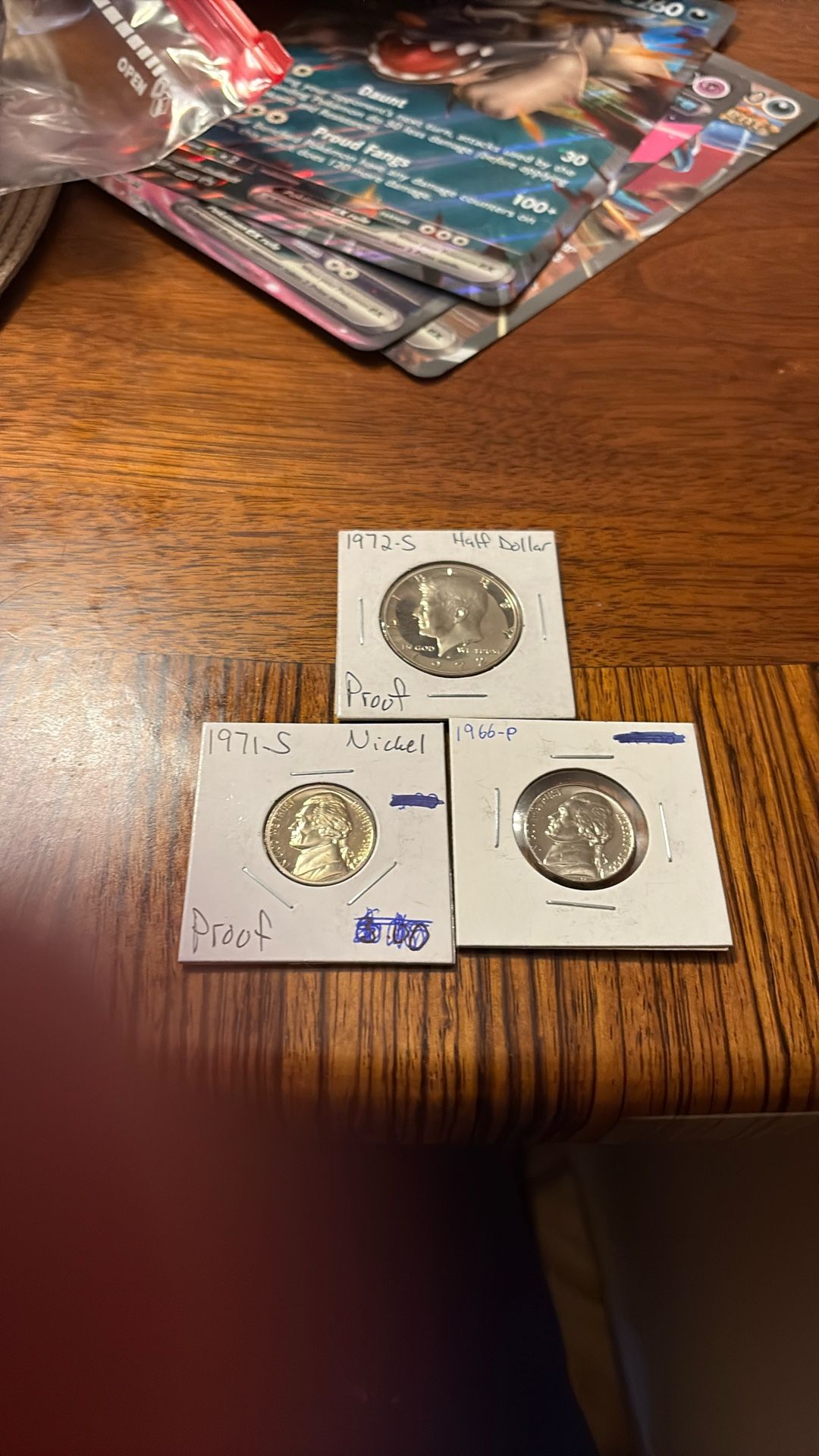 3 Proofs Coins Mint