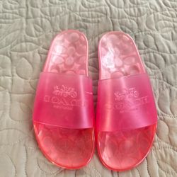 Coach New York Jelly Slide Sandals