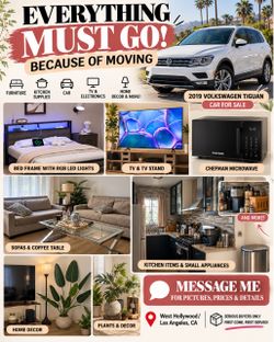 Moving Sale! Furniture, TV, Kitchen Appliances & More