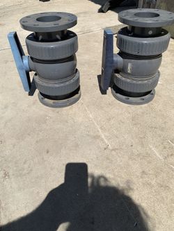 Schedule 80 union ball valves 4”