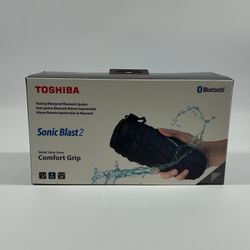 New Toshiba Sonic Blast 2 Portable Waterproof Speaker Black