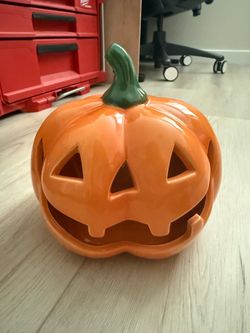 Porcelain Pumpkin with light