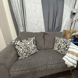 Grey Loveseat Sofa
