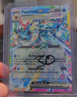 Vaporeon EX Tera Pokémon Card 023/131