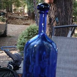 Cobalt Blue Bottle With Stopper